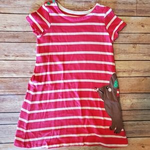 Mini Boden Rabbit Applique Knit Dress